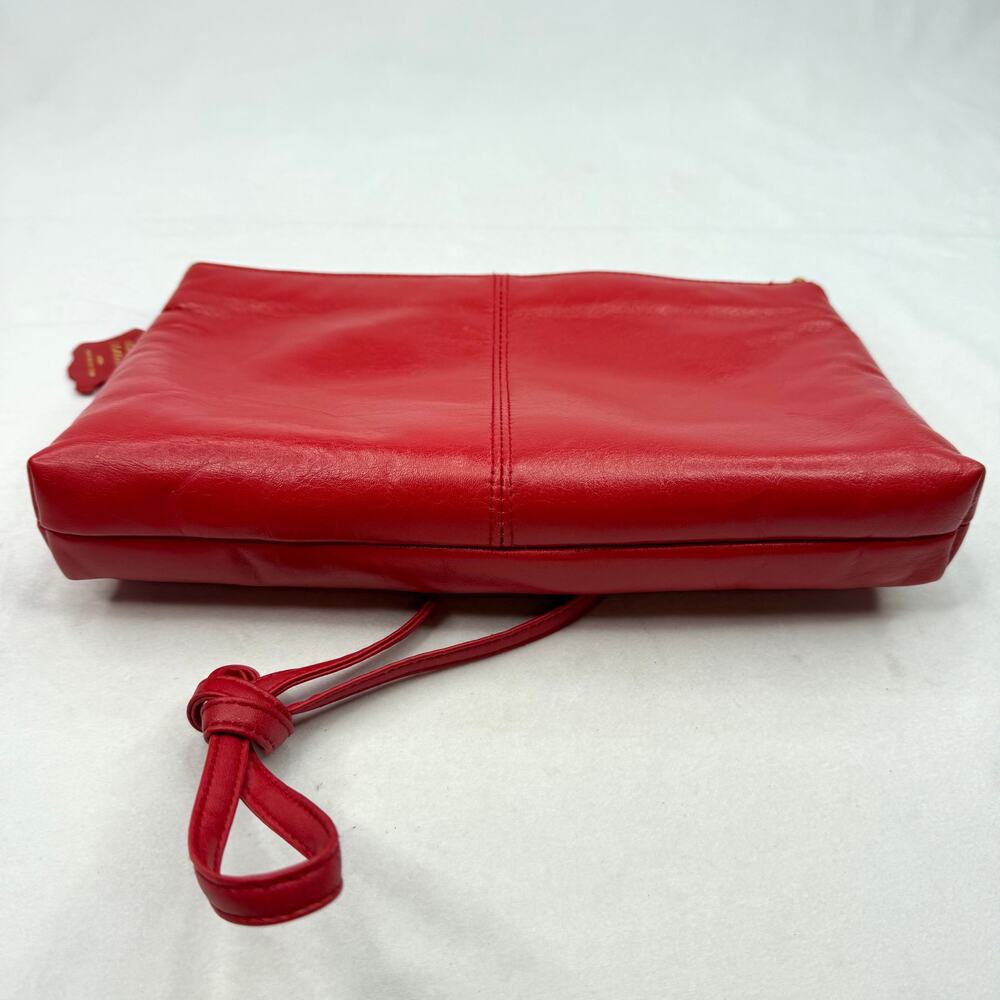 Vintage Red Leather Crossbody Bag - Picture 9 of 10